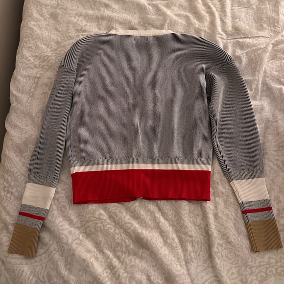 Color block ribbed cardigan - Picture 2 of 3